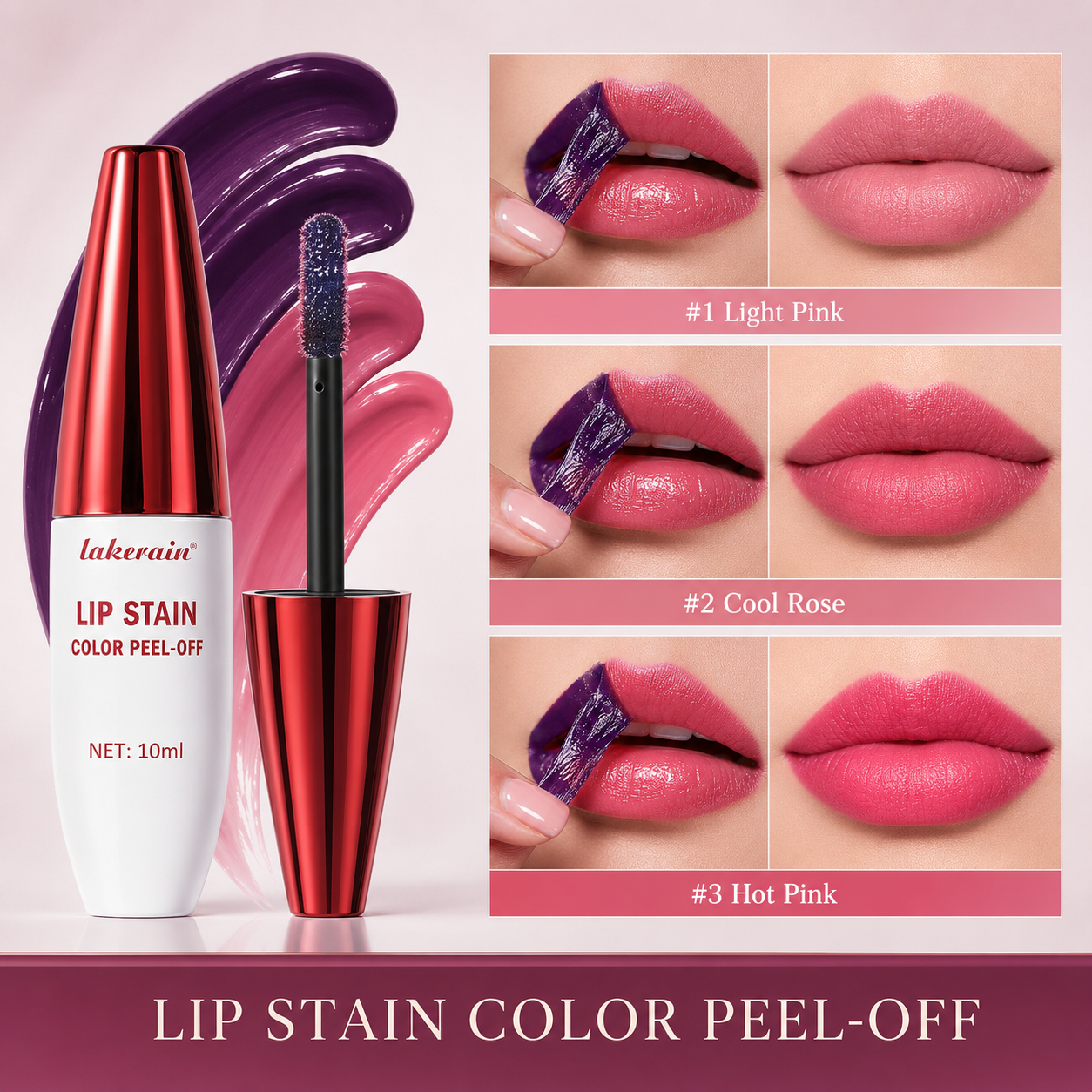 Lip Stain Peel Off 24 Hours Water Resistant Lipstick