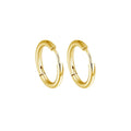 2 Pieces Classic Round Hoop Earrings 2.5mm Thick Gold or Silver