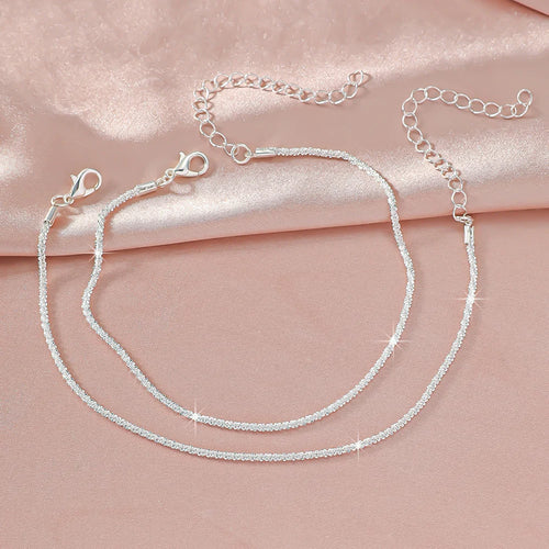Delicate Layered Anklets