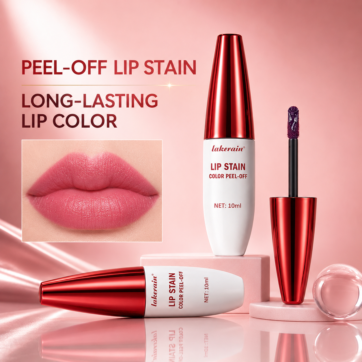 Lip Stain Peel Off 24 Hours Water Resistant Lipstick